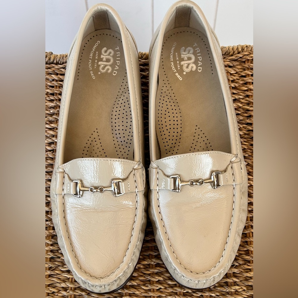 SAS Women’s Metro Moccasin Loafer Tripad Comfort Bone Color Size‎ 8W